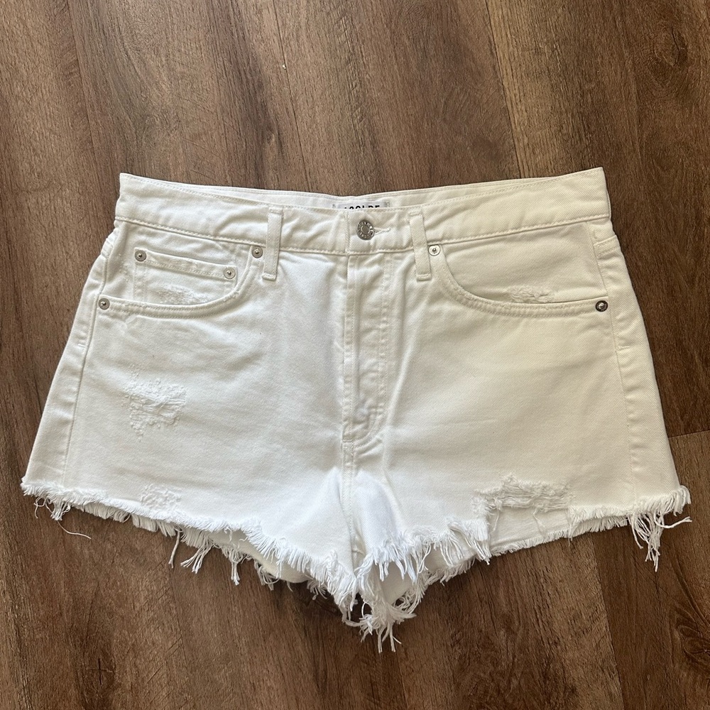 Agolde white shorts